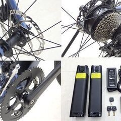 BESV/ベスビー e-ロードバイク JR1 YCRT04 XSサイズ マットブルー bryton Rider750 予備バッテリー付き 電動アシスト e-Bikeの画像