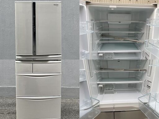 ★ 動作〇 ★ 冷蔵庫 Panasonic NR-FTM476S -N 470L 2012年製 685×679×1740mm パナソニック 自動製氷