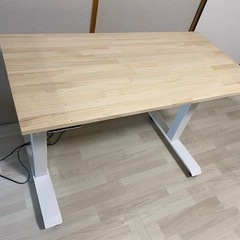 Flexispot 電動昇降型スタンディングデスク  E7（ホワイト）キャスター付き★自動で高さ調整可能★メモリー機能付き
