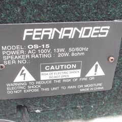 ☆無料☆地元のみ発送不可☆FERNANDES フェルナンデス ギターアンプ OS-15 ORANGE SONIC☆の画像