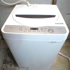 SHARP 全自動洗濯機 ステンレス槽 5.5kg ES-GE5B-Tの画像