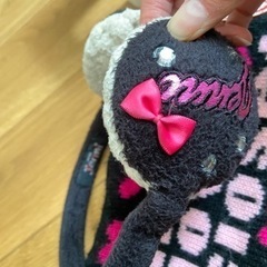 kids キッズ　子供　耳当て　ネックウォーマー　ピンク　ブラック　jenni ジェニィの画像