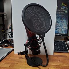 ☆ゲーミングマイク☆HyperX HX-MICQC-BK　美品おまけ付の画像