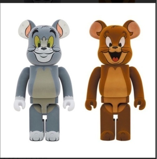 ビンテージ、コレクション BE@RBRICK TOM Flocky Ver.1000%  BE@RBRICK JERRY Flocky Ver . 1000%
