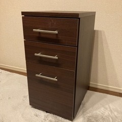 キャスター付き　デスクワゴン　引き出し