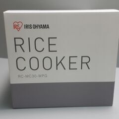 受渡完了　未開封新品　アイリスオーヤマ　炊飯器3合焚き　白の画像