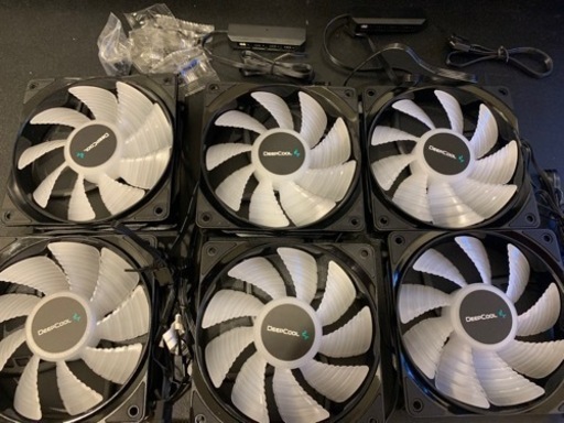 DEEPCOOL RGB空冷ファン　1セット＋ファン2個（計ファン6個）