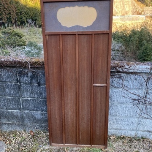 建具　アンティーク　ガラス戸　木戸　扉