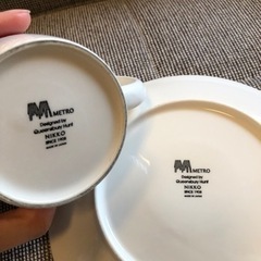 【日本製】ニッコー カップ&ソーサー (カップはマグ型) の画像