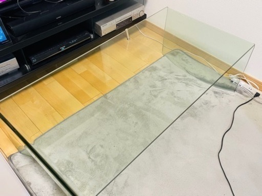 Francfranc フランフラン ガラス コーヒーテーブル ローテーブル