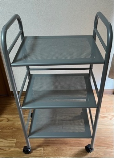 【引き取り先決まりました】【IKEA】イケア DRAGGAN ドラッガン シルバー ワゴン