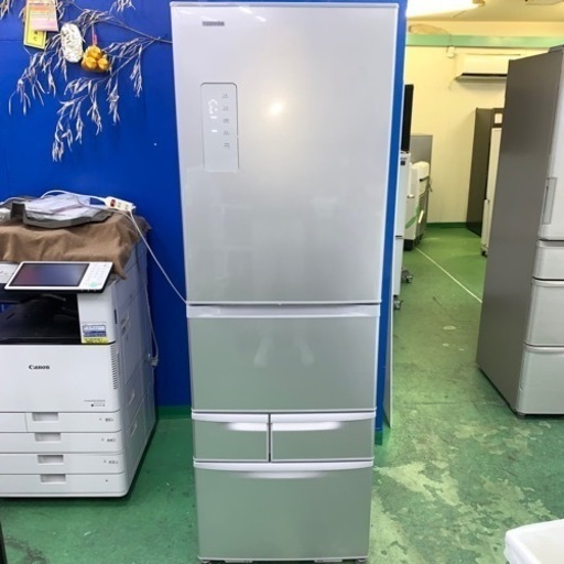 ⭐️TOSHIBA⭐️冷凍冷蔵庫　2018年410L自動製氷　大阪市近郊配送無料