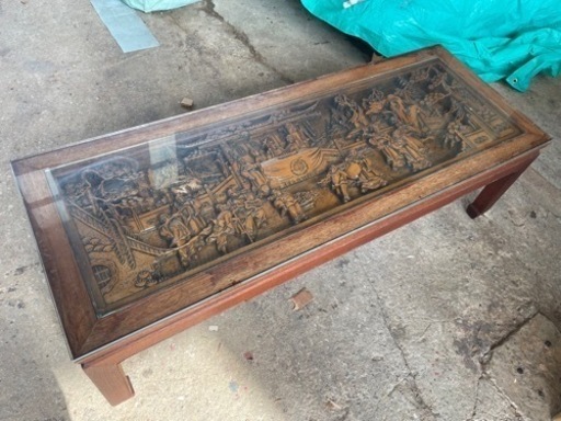 【希少品‼️】?木彫りローテーブル?