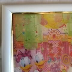 ディズニーのパズルの写真額とパズルの飾り物セットの画像