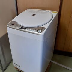 シャープ SHARP 洗濯機 乾燥機 電気洗濯乾燥機 8kg 2021年製 ES-TX8EKS　/MJ-0213 1FO