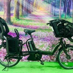 ➁ 4793子供乗せ電動アシスト自転車ヤマハ3人乗り20インチ
