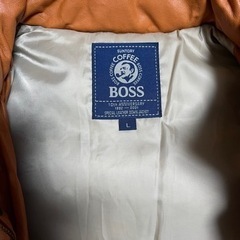 最終値下げ　 BOSS ジャン　非売品10周年記念アニバーサリー本革 ダウンジャケット BOSSジャン ボスジャン 茶色 メンズ L 良品の画像