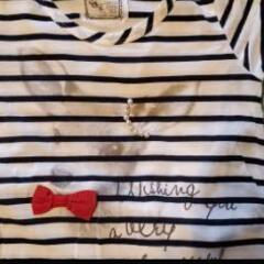 夏用 レディーストップス  ボーダー Tシャツの画像