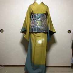 ❗️値下げ⬇️色留袖 辛子色 青色 鉄紺の画像