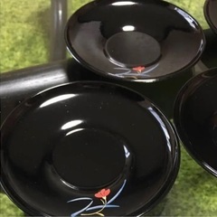 山中塗 茶托 5ケ揃の画像