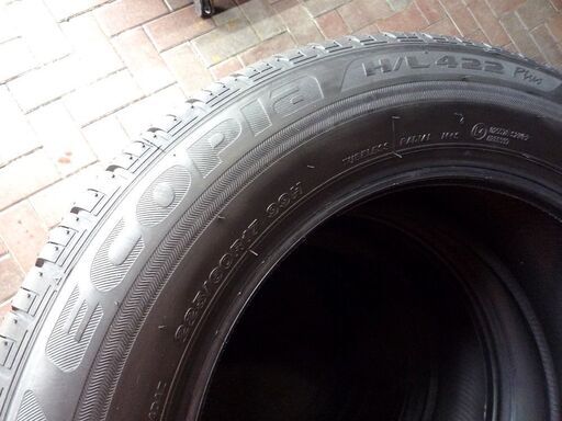 新車外し タイヤ４本セット ブリヂストン エコピア ECOPIA 225/60R17 H/L 422 PLUS 2022年製 17インチ 札幌市東区 新道東店