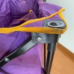 【値下げ9,000円→6,000円】ドッペルギャンガー　キャリーワゴン　パープル　中敷き／レインカバー／収納袋付き　アウトドア　キャンプ　運動会　パープル　おしゃれの画像