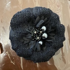 アンタイトル　コサージュ　ネイビー