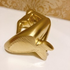 北欧風 彫刻 オブジェ 考える人  北欧 雑貨 ゴールド 高級 置物の画像