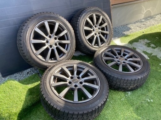 お取引き中🌟🛞アウディA4アバント等 ‼️225/50R17 2017年製 17×7.5J PCD112 5H +3ダンロップ ウィンターマックス スタッドレス 4本セット🛞🌟