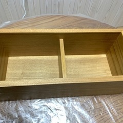 無印良品 壁に付けられる家具 44㎝ 箱 オーク材【4】の画像