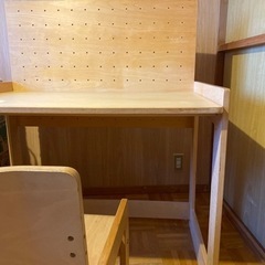 無印良品　学習机　椅子　セット　の画像