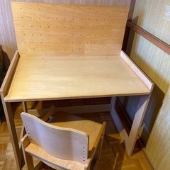 無印良品　学習机　椅子　セット　