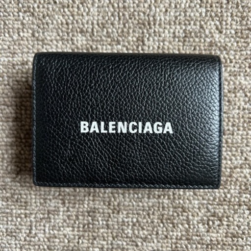 極美品　定番　バレンシアガ　ミニウォレット　三つ折り財布
