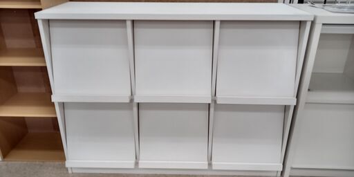 ★ジモティ割あり★  収納棚 白 H86×D39×W116 クリーニング済み TJ012