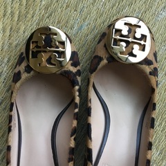 トリーバーチ　ウエッジソールハラコパンプスの画像