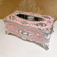 ヨーロッパ風 高級ティッシュボックスケース ロココ調 北欧 アン...