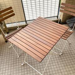 IKEA　テーブル・椅子2脚セット