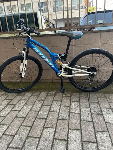 リサイクルショップどりーむ荒田店　No569 エコNo15662X マウンテンバイク　アサヒ　ソリューション　ダブルトラック　ギア切り替え３×６段変速♪　新品定価約４万円！　サスペンション機能♪　MTB