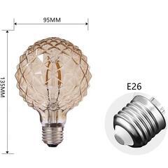 LEDエジソン電球 G95(5W) E26口金 40W形相当 2700K電球色　卸ます転売OK　アマゾン　倒産品　まとめ売り　仕入れ　ネット販売の画像