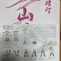 京提灯　未使用品の画像
