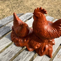 干支の置物　酉年　鶏　常滑焼　の画像