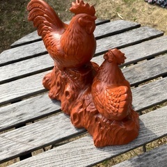干支の置物　酉年　鶏　常滑焼　