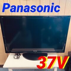 ② 液晶テレビ　37インチ Panasonic 家電 黒 裏側埃汚れあり 🚗2月～14日配送無料！ TV TH-L37S2 37V 