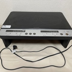 【最終値下げ】アイリスオーヤマ 2口 IHクッキングヒーターの画像