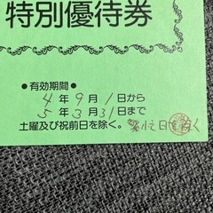 取引中　栃木県　やまの宿下藤屋　特別優待券の画像