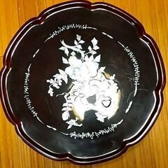 螺鈿（らでん）の丸御膳　高級民芸品　※再々々々々々々々度値下げし...