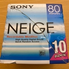 MDディスク80分×10枚　SONYソニーNEIGE　新品未開封の画像