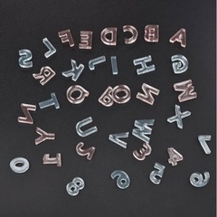 アルファベットモールド　キーホルダー　キーチェーン　チャームの画像