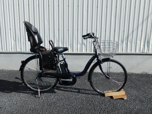 2014年モデル 子供乗せ仕様!ヤマハ PAS ナチュラL PM26NL アースブルー 8.7Ah 新品リヤタイヤに交換! 新品サドルに交換! 新品スイッチカバー付! バッテリー2個付! OGKリヤチャイルドシート付! 車体&バッテリー極めて良好! 自577