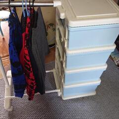 子供用 ハンガーラック(ブルー)の画像